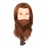 Cap de practica, manechin barbat cu barba, lungime 35 cm, BBH002 cu par natural